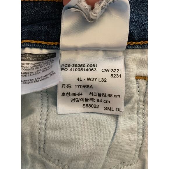 Levi's classic straight 5 pocket jeans size 4 regular euc - Picture 8 of 8